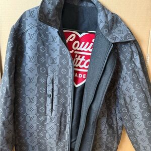 Louis Vuitton Charcoal Monogram Bomber Jacket